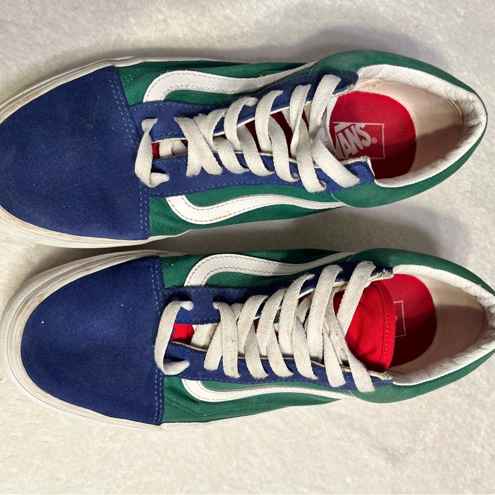 Vans Old Skool Yacht Club Blue Green Yellow Sneakers Men’s 11